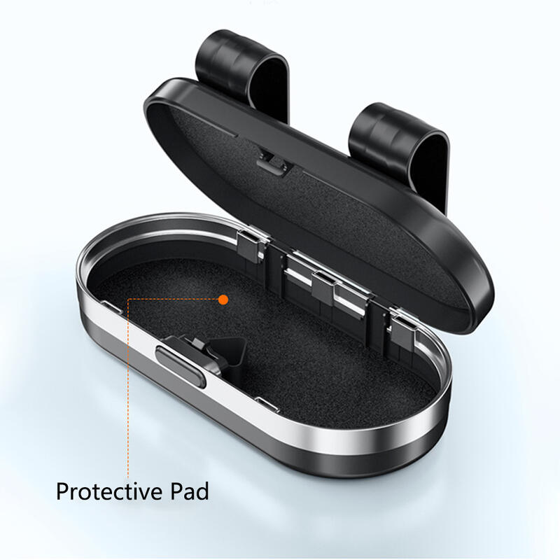 Personalized Car Mirror Glasses Case with Custom Logo Sunglasses Storage Box Gift for Men