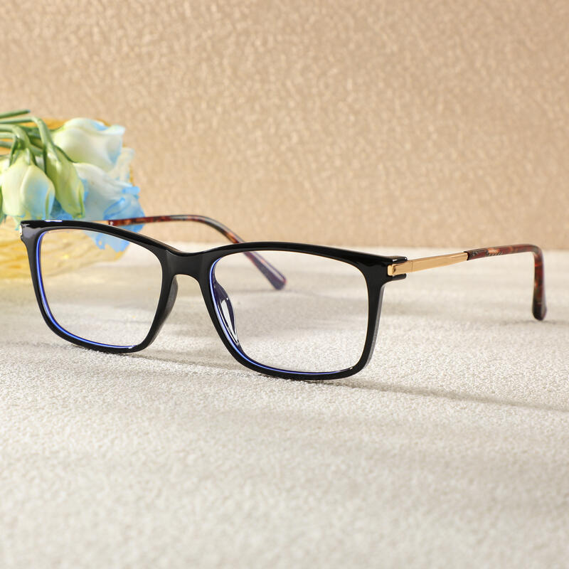 Lunettes de Vue Sapir Rectangle Noir 