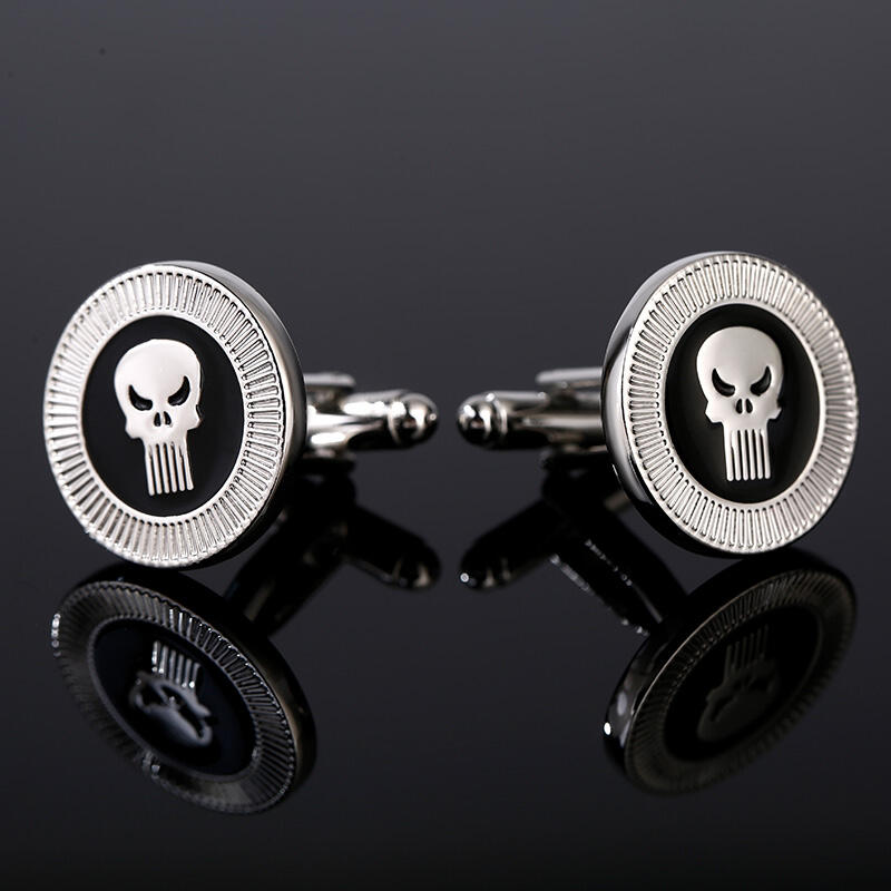 Jeulia "Punisher" Vintage Copper Men's Cufflinks