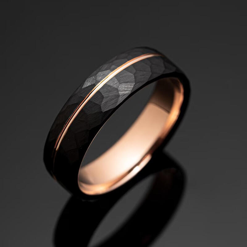 Two Tone Men's Wedding Band Tungsten Steel