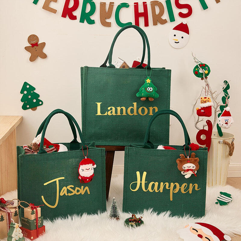 Personalisierte Weihnachtsgeschenktüte mit Namen und niedlichen Accessoires Wunderschönes Geschenk für die Freundin