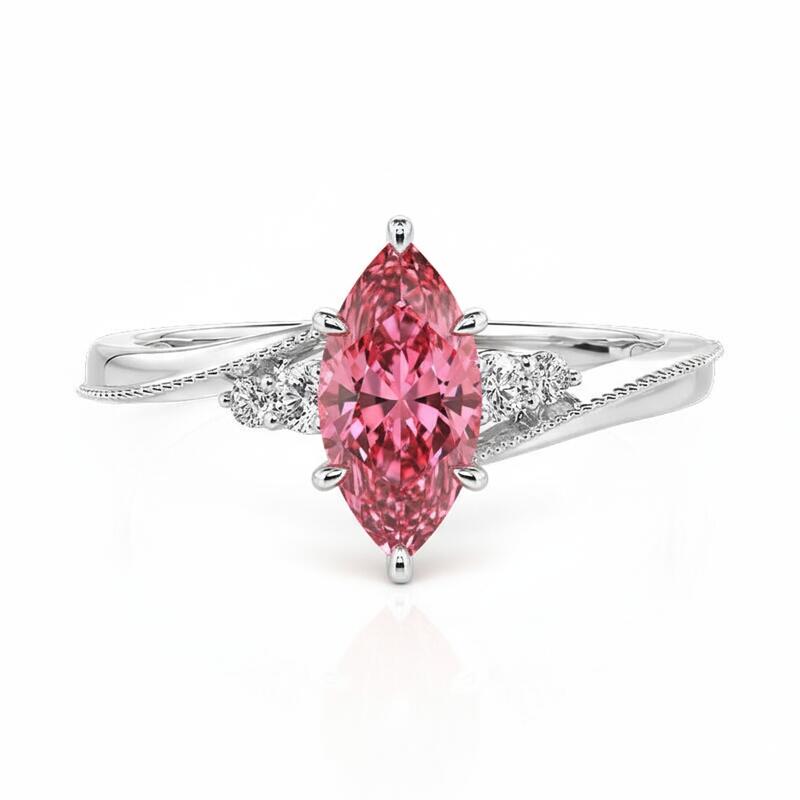 Jeulia Custom Marquise Cut Engagement Ring With Birthstone