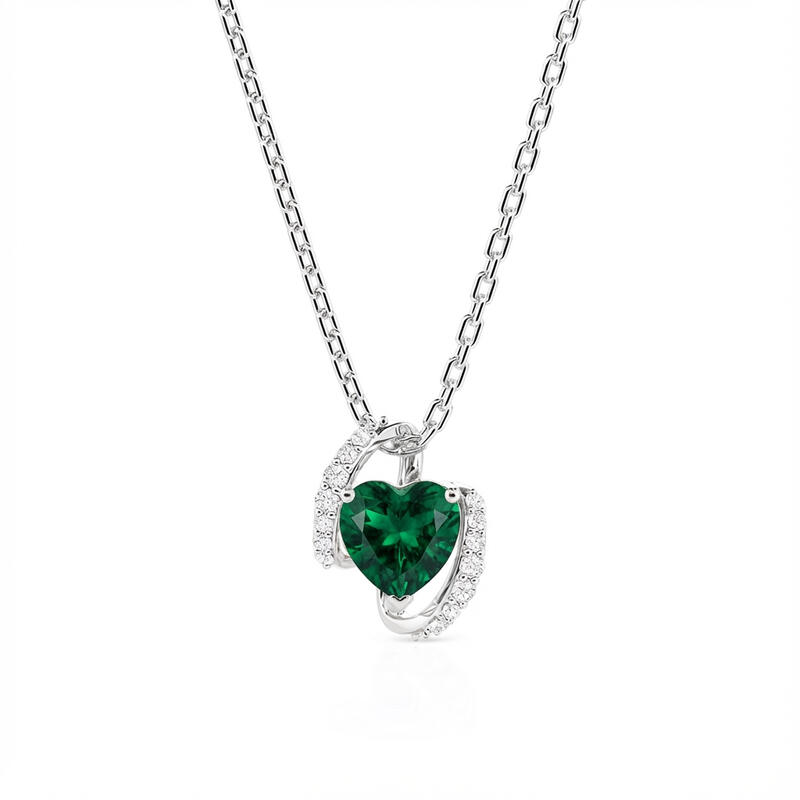 Jeulia Custom Classic Infinity Heart Birthstone Necklace