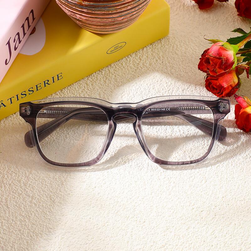 Occhiali da Vista Nahum Quadrato Grigio 