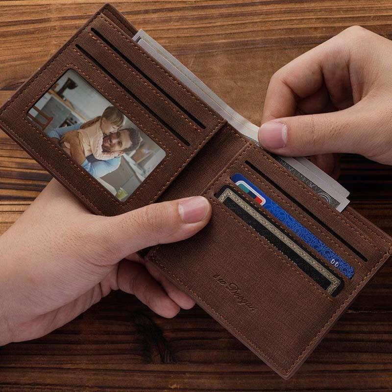 Personalisierte Foto-Geldbörse Herren Geldbörse Vatertagsgeschenke