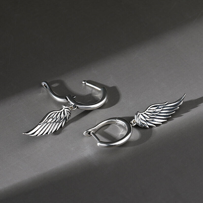 Jeulia "Fly With Me" Wing Sterling Silver Earrings