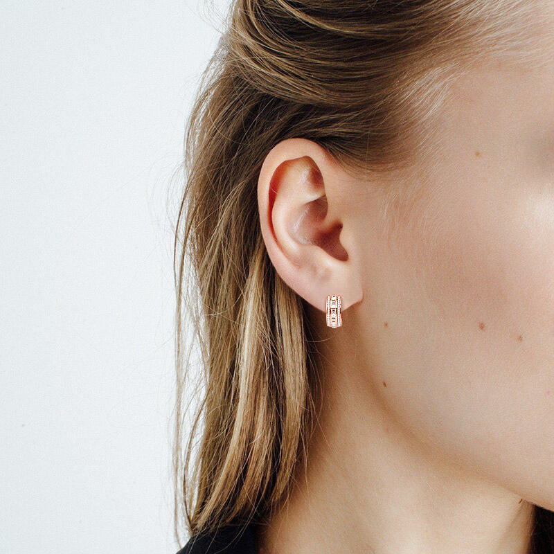 "Time Wheel" Hoop Earrings