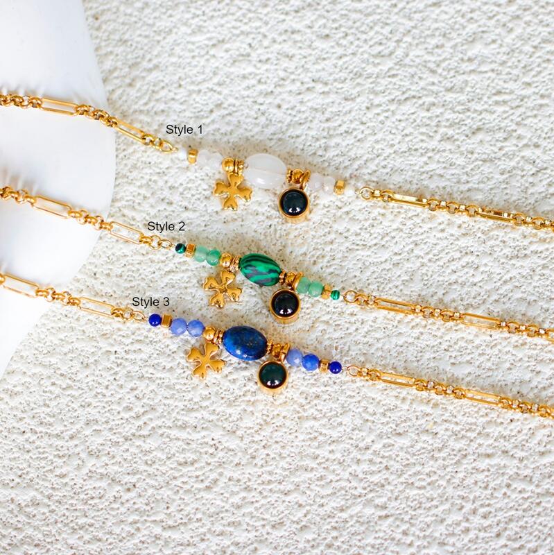 Bracciale personalizzato con immagine proiettata e perline colorate Regalo per ragazza