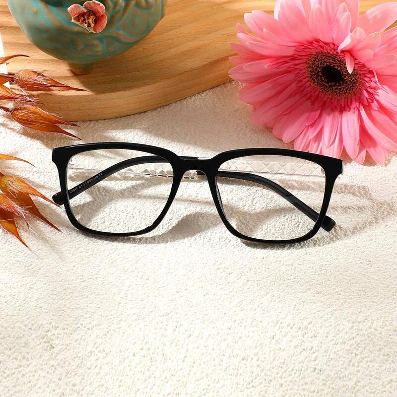 Hoyle Quadratische Schwarze Brille