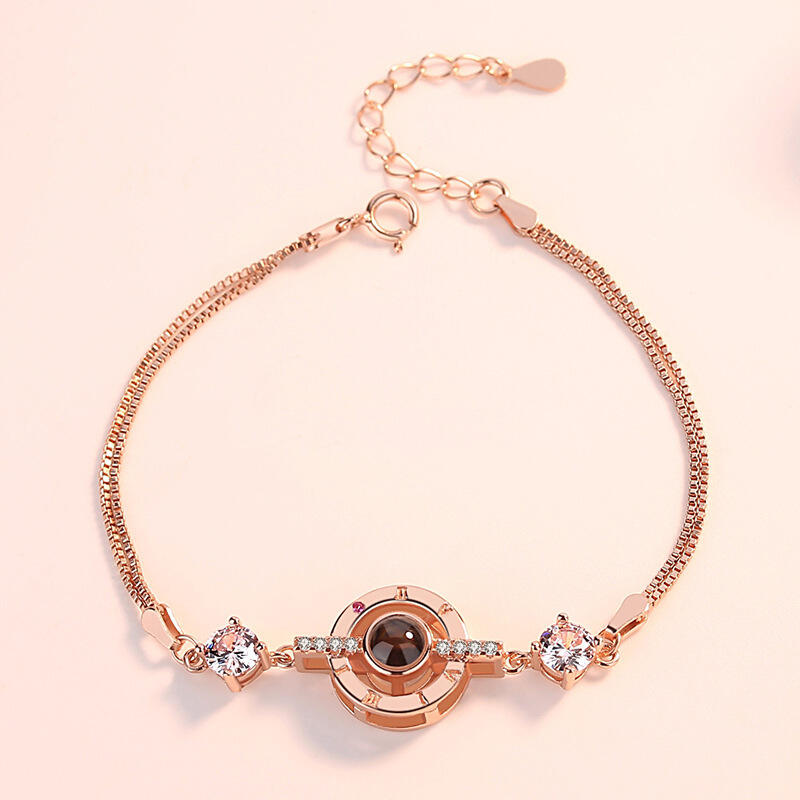 サークル プロジェクション 写真 写真入れ ブレスレット カスタマイズ