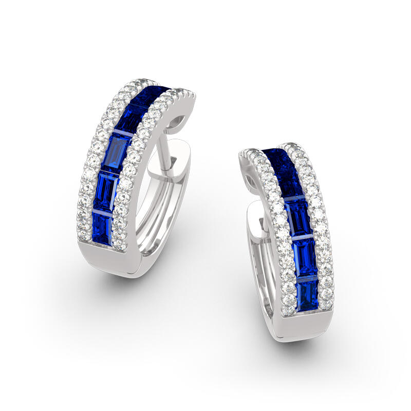 Jeulia Classic Sterling Silver Hoop Earrings