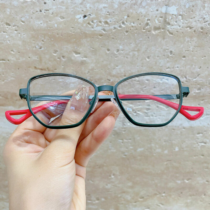 Beacha Cat Eye Green Glasses