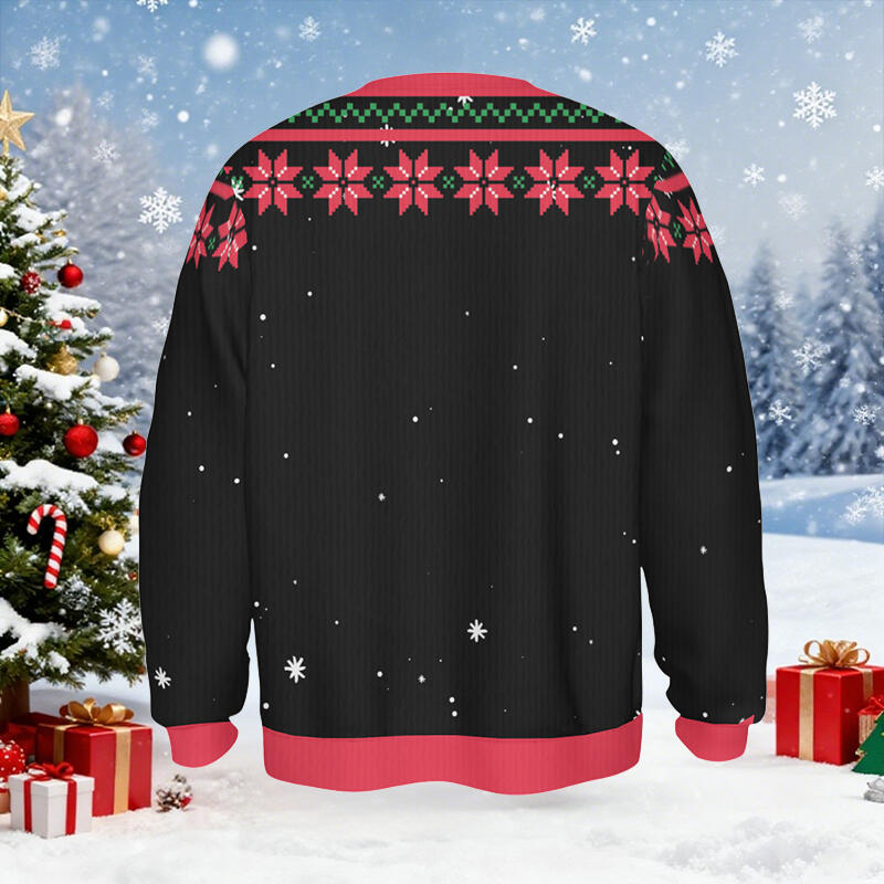 Personalized Ugly Sweater Unisex Grandpa's Little Snowman Custom Kids Design Cute Christmas Gift for Family