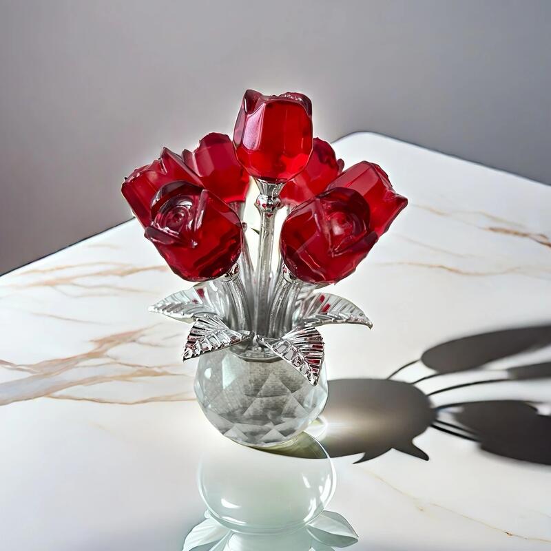 Creative Crystal Roses Exquisite Gift for Mom - Drawelry.jp