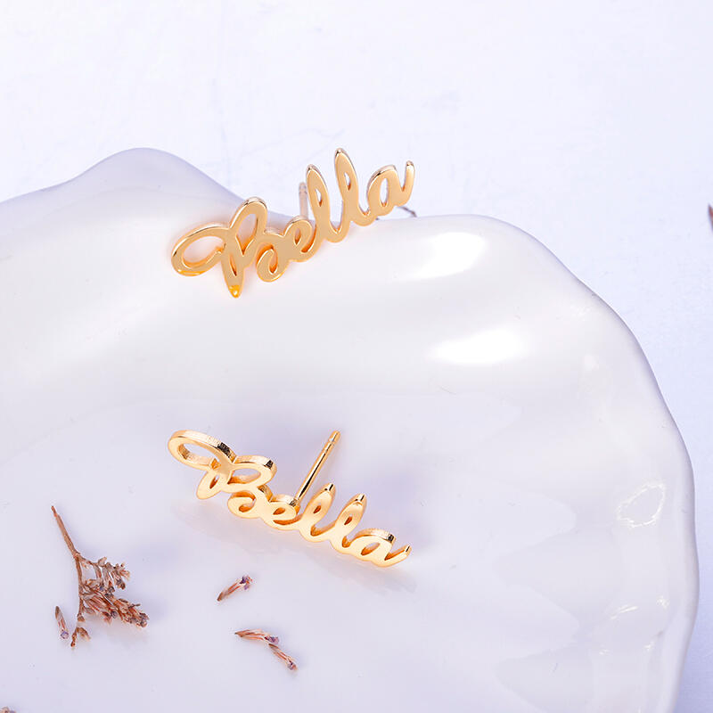 Aretes con Nombre Personalizado "ámate A Tí Mismo"