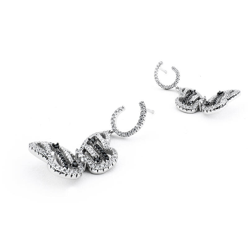 Jeulia "Be Free" Butterfly Shaped Sterling Silver Earrings