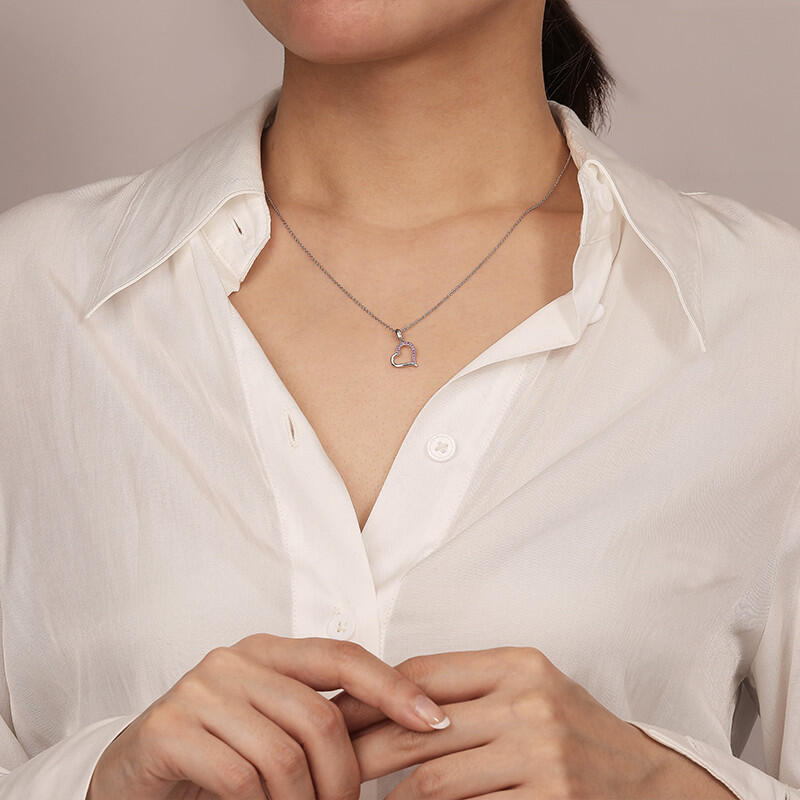 "True Heart" Round Cut Necklace