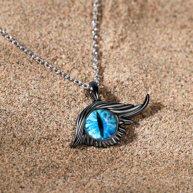 Jeulia "Magic in Your Life" Black Cat Eye Sterling Silver Jewelry Set