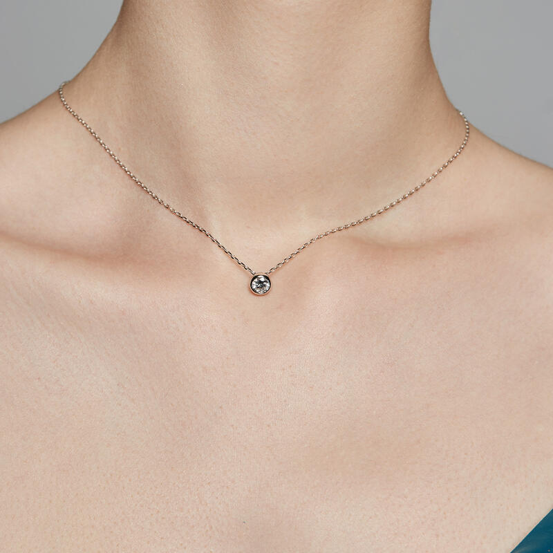 "The Light of My Life" Round Cut Necklace