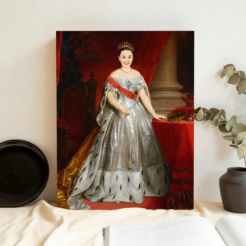 Personalized Head Photo Royal Portrait Frame The Queen