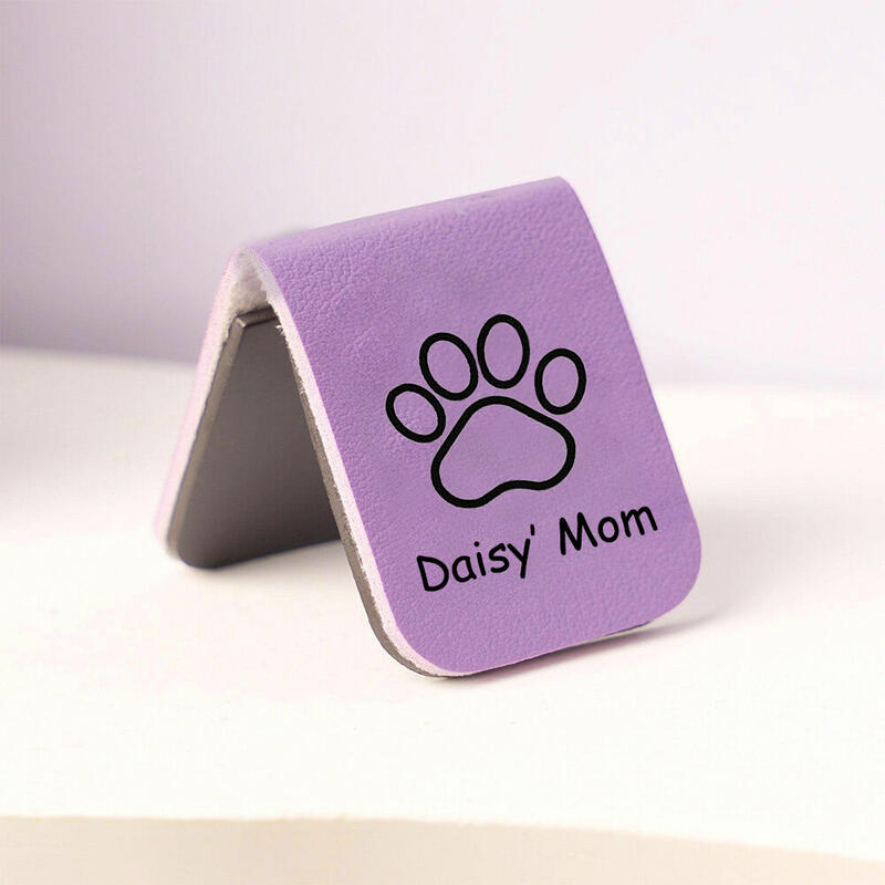 Personalized Name Leather Bookmark Engraved with Your Pet's Name Gift for Pet Owners