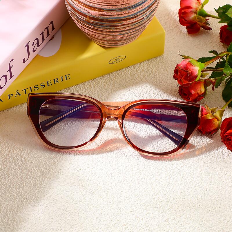 Daisy Cat Eye Braune Brille