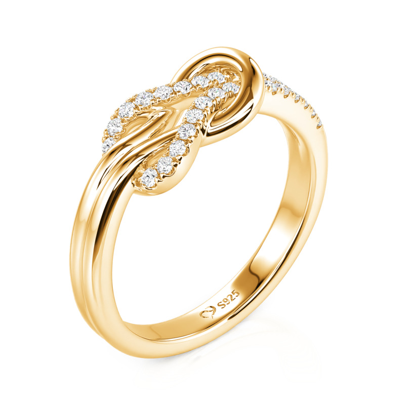 Jeulia インフィニティ リング シルバー 指輪 - Jeulia Jewelry