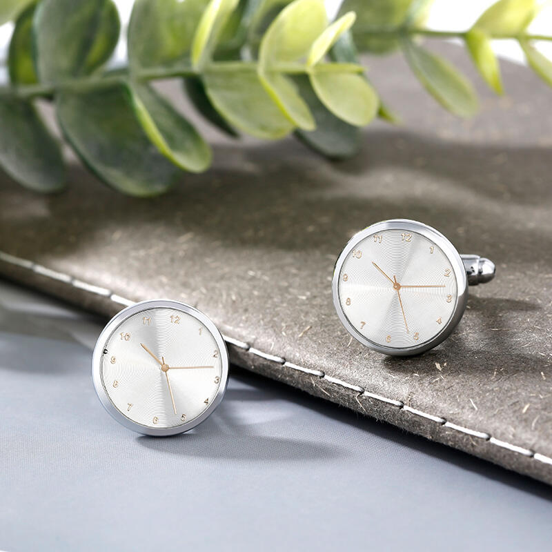 Jeulia Timepiece Design Copper Men's Cufflinks
