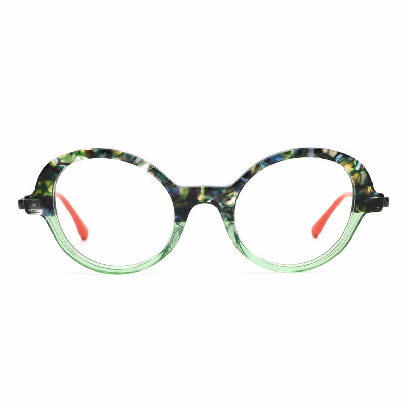 Bevia Cat Eye Green Glasses