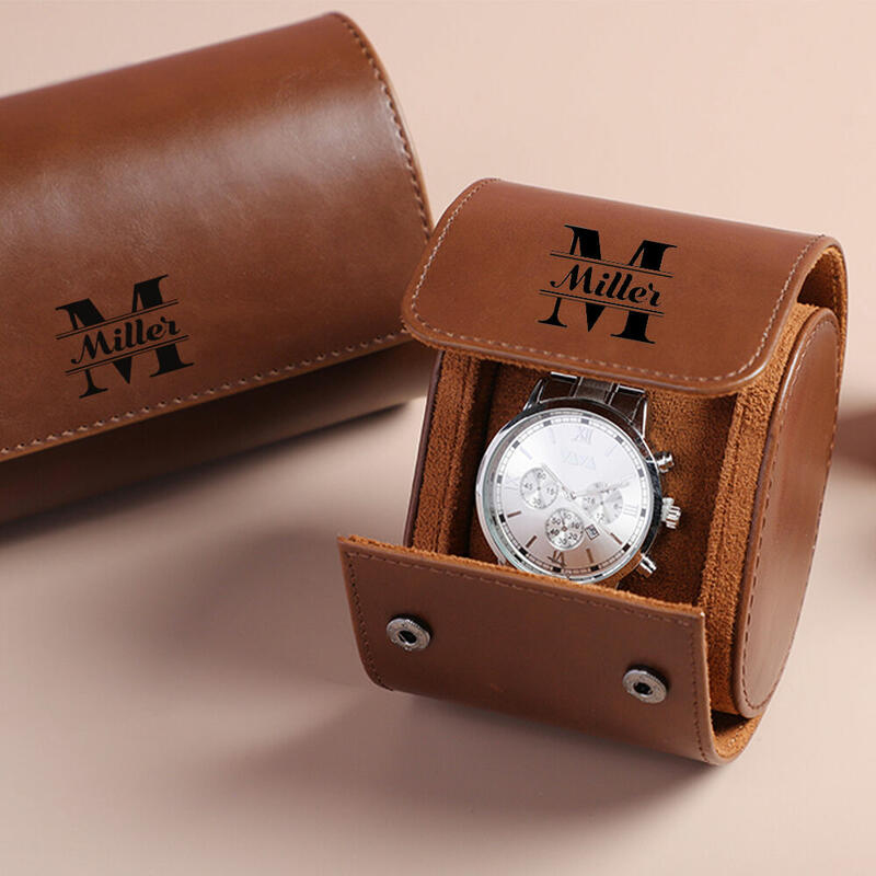 カスタマイズ イニシャル 名入れ 腕時計ケース 1本 2本 3本 収納