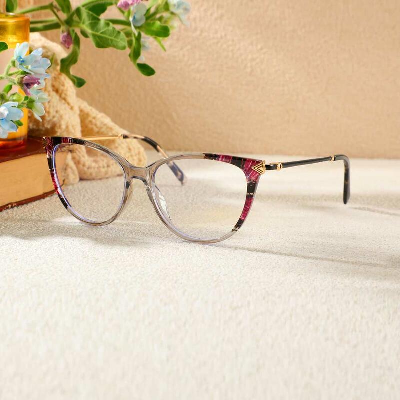 Lunettes de Vue Bray Cat Eye Gris 