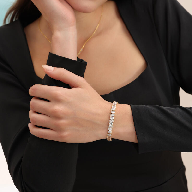 "Mehr Küsse" Tennisarmband