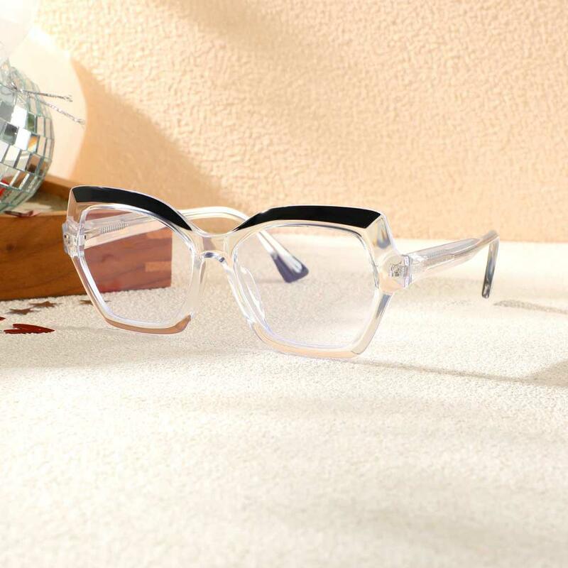 Quentin Geometrische Klare Brille