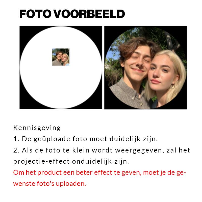 Jeulia "Honeybee" Gepersonaliseerde foto projectie sterling zilveren ketting