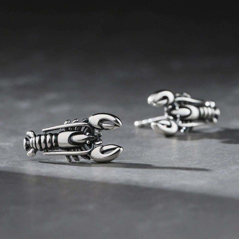 Jeulia Lobster Design Sterling Silver Earrings