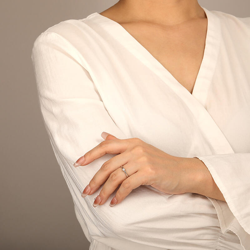 "My World"  Stackable Dainty Ring