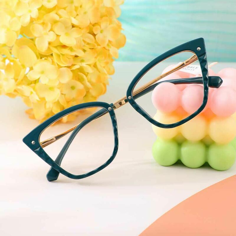 Occhiali da Vista Daphne Cat Eye Verde