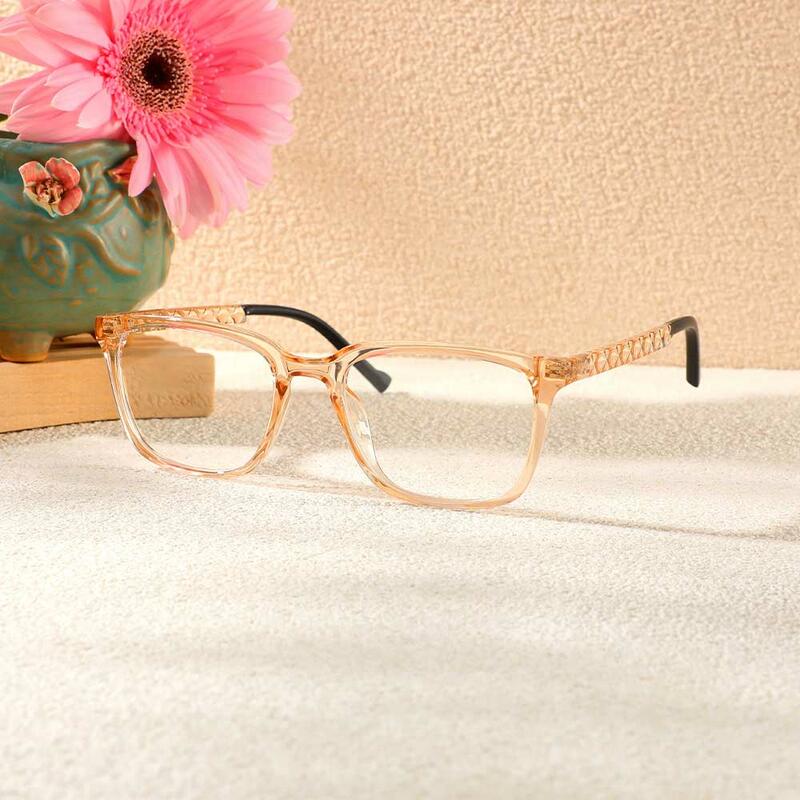 Occhiali da Vista Hoyle Quadrato Champagne 