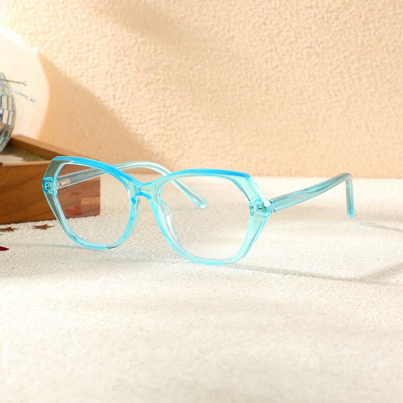 Eddie Cat Eye Blaue Brille