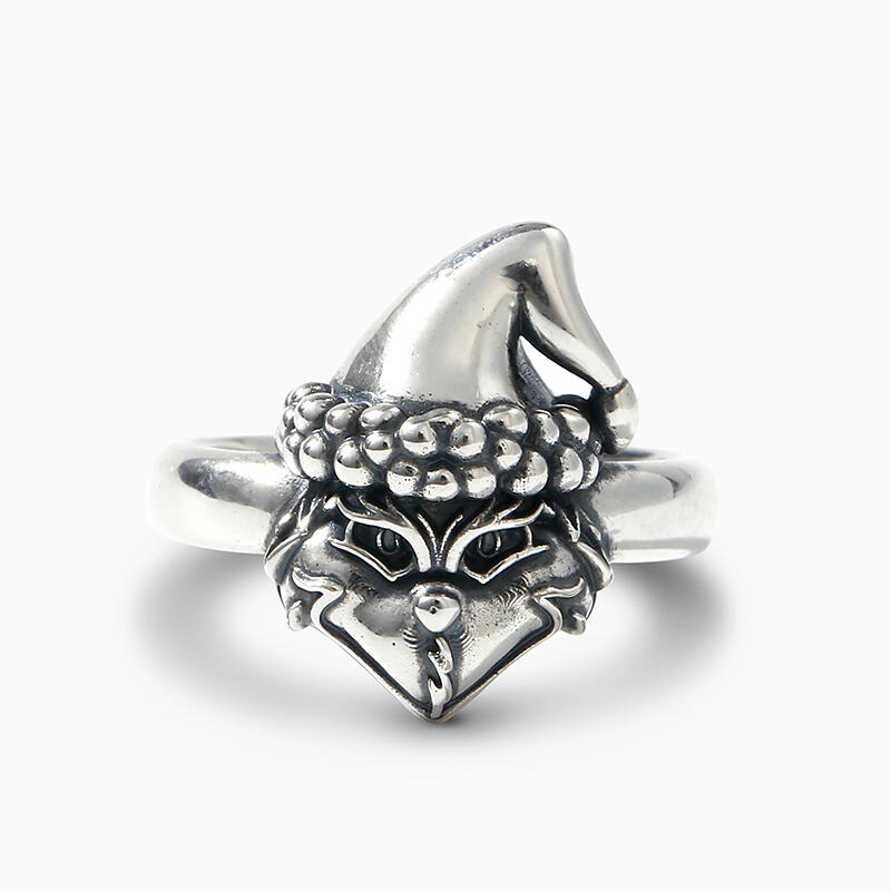 Jeulia "Christmas Monster" Sterling Silver Ring