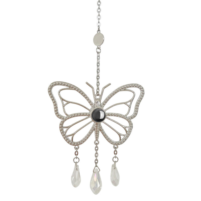 Adorno de proyección de alas de ángel personalizado, regalo de Navidad para la familia