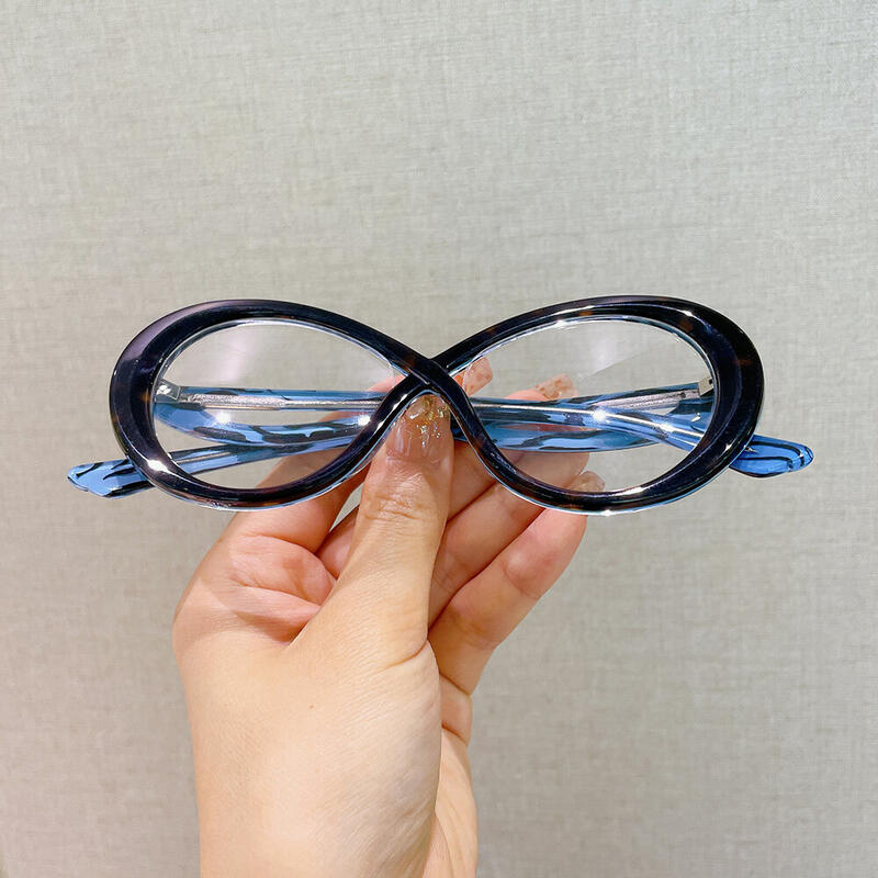 Ellit Ovale Schwarze Brille