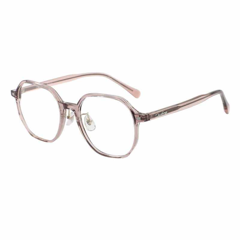 Bernice Geometrische Rosa Brille