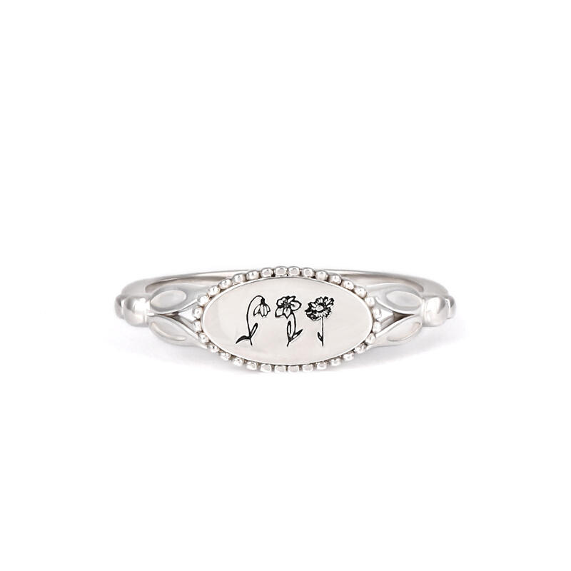 カスタマイズ 誕生花 リング