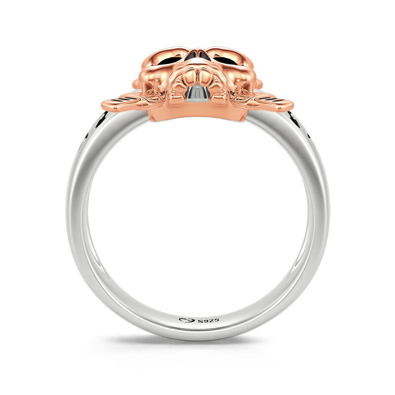 Jeulia "Immortal Spirit" Skull Knight Sterling Silver Ring