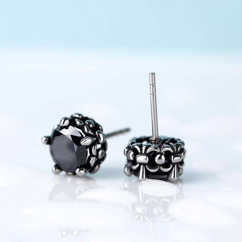 Jeulia Punk Style Vintage rostfritt stål örhängen