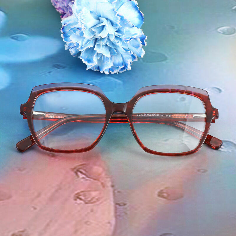 Hein Square Red Glasses