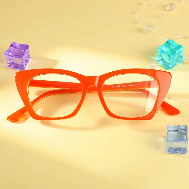 Ivy Cat Eye Orange Brille