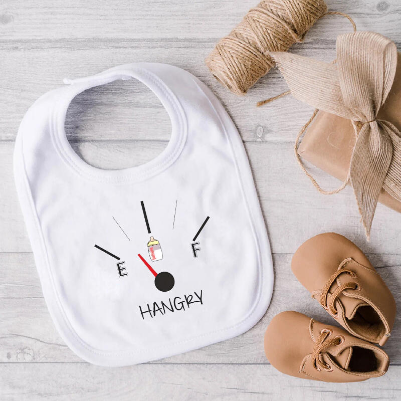 Personalized Name Baby Bib with Feeding Bottle Pattern Practical Gift for Kids