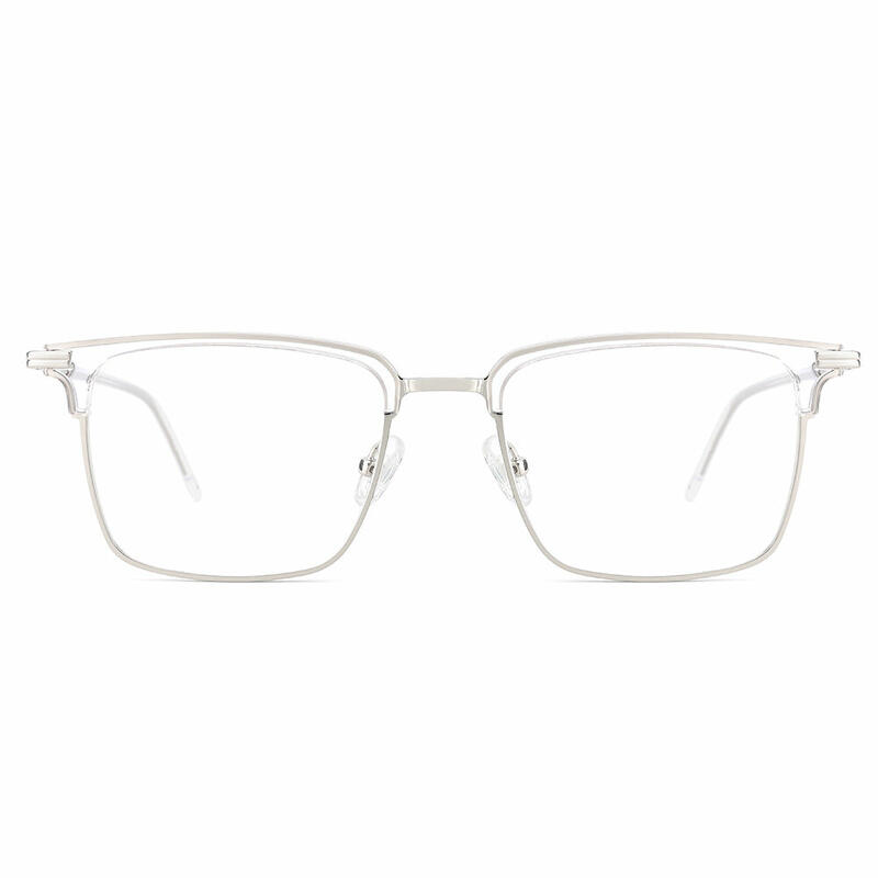 Riverside Browline Transparent Glasses